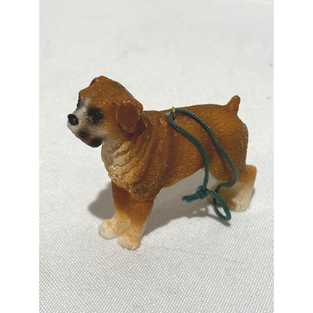 Cute Boxer Dog Christmas Ornament Figurine dog lovers collector